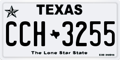 TX license plate CCH3255