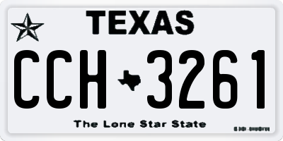 TX license plate CCH3261