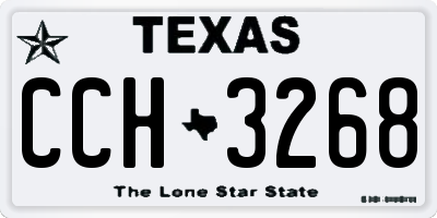 TX license plate CCH3268