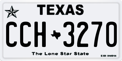 TX license plate CCH3270
