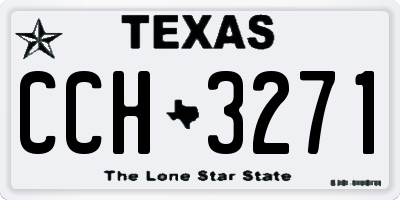 TX license plate CCH3271