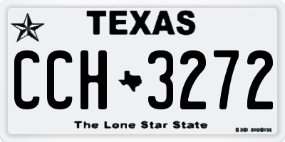 TX license plate CCH3272