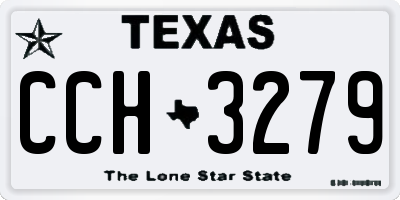 TX license plate CCH3279