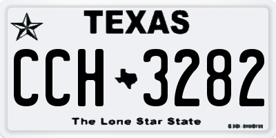 TX license plate CCH3282