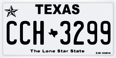 TX license plate CCH3299