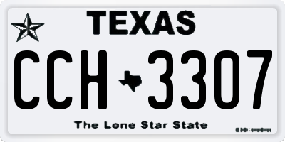 TX license plate CCH3307