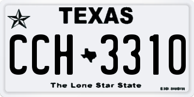 TX license plate CCH3310