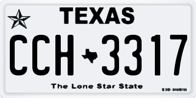 TX license plate CCH3317