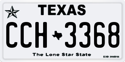TX license plate CCH3368