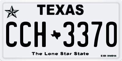 TX license plate CCH3370