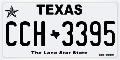 TX license plate CCH3395