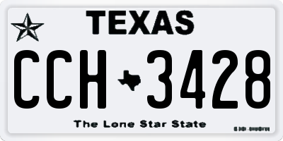 TX license plate CCH3428