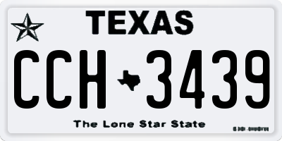TX license plate CCH3439