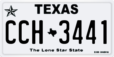 TX license plate CCH3441