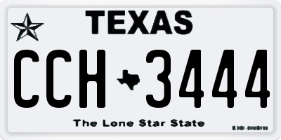 TX license plate CCH3444