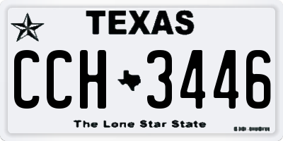 TX license plate CCH3446