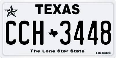TX license plate CCH3448
