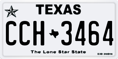 TX license plate CCH3464
