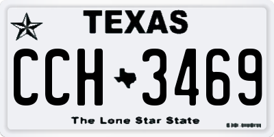 TX license plate CCH3469