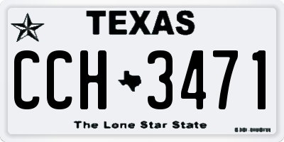 TX license plate CCH3471