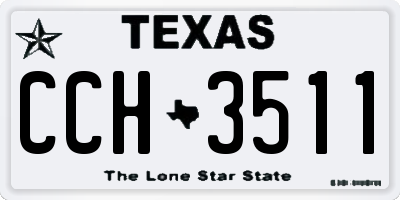 TX license plate CCH3511