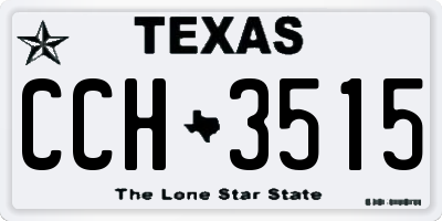 TX license plate CCH3515