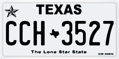 TX license plate CCH3527