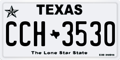TX license plate CCH3530