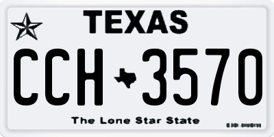 TX license plate CCH3570