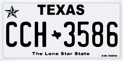 TX license plate CCH3586
