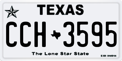 TX license plate CCH3595
