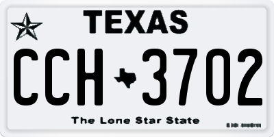 TX license plate CCH3702