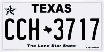 TX license plate CCH3717