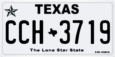 TX license plate CCH3719