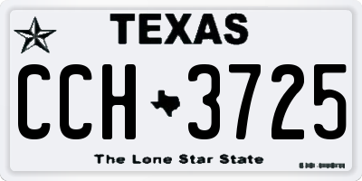 TX license plate CCH3725