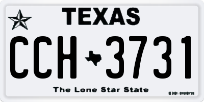 TX license plate CCH3731