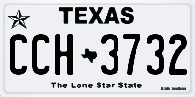 TX license plate CCH3732