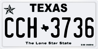 TX license plate CCH3736