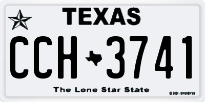 TX license plate CCH3741