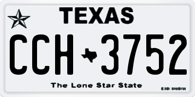 TX license plate CCH3752