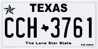 TX license plate CCH3761