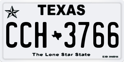 TX license plate CCH3766