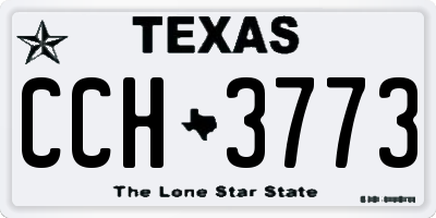 TX license plate CCH3773