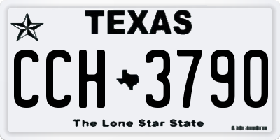 TX license plate CCH3790