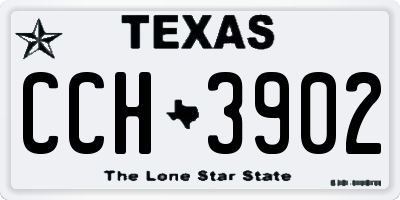 TX license plate CCH3902