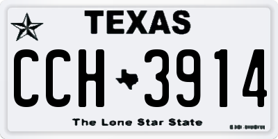 TX license plate CCH3914