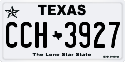 TX license plate CCH3927