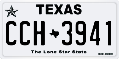 TX license plate CCH3941
