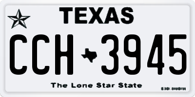 TX license plate CCH3945