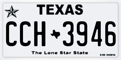 TX license plate CCH3946
